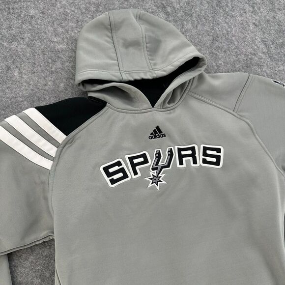 Adidas x NBA San Antonio Spurs Gray Hoodie size L - Picture 2 of 6